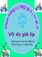 Ngữ văn8: T54- Luyện nói thuyết minh về đồ dùng