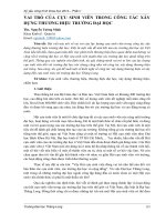 VAI TRÒ CỦA CỰU SINH VIÊN TRONG CÔNG TÁC XÂY DỰNG THƯƠNG HIỆU TRƯỜNG ĐẠI HỌC