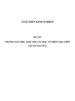 SKKN Hướng dẫn học sinh THCS tự học về phép chia trên tập số nguyên