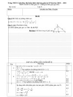 ĐỀ KĐCL GIỮA KỲ 2 TOÁN 8 ĐỀ 01 NĂM HỌC 2010-2011