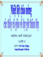 Bài 22: MT 3 - VTT- Vẽ mầu vào dòng chữ nét đều