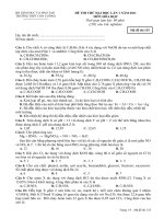 ĐỀ THI THỬ ĐH RẤT HAY