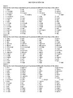 BT on thi vao 10 theo dang: LUYEN AM 1 (270 cau)