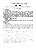 MỘT SỐ BIỆN PHÁP SỬ UỒ DÙNG DẠY HỌC TOÁN LỚPMỘT