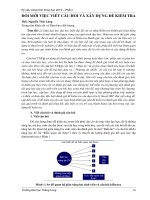 ĐỔI MỚI VIỆC VIẾT CÂU HỎI VÀ XÂY DỰNG ĐỀ KIỂM TRA