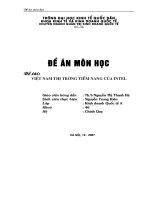 TIỂU LUẬN VIỆT NAM THỊ TRƯỜNG TIỀM NĂNG CỦA INTEL