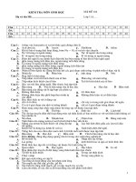 Bộ 4 đề+ĐA Kiểm tra 1 tiết