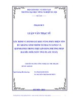 Xác định và đánh giá khả năng phát hiện tồn dư kháng sinh nhóm tetracyclines và quinolones trong thịt lợn bằng phương pháp hai đĩa mới (new two plate test