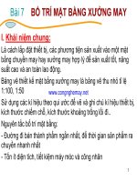 Bài giảng bố trí mặt bằng xưởng may