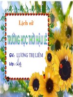 BÀI 18.TRUONG HOC THOI HAU LE