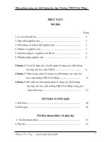 Sáng kiến kinh nghiệm Biện pháp nâng cao chất lượng học tập Trường THCS Cát Hiệp