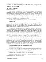 NHỮNG TỔ HỢP TỪ CỐ ĐỊNH BIỂU THỊ HOẠT ĐỘNG NÓI TRONG TIẾNG VIỆT