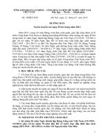 Hướng dẫn tuyên truyền các ngày lễ lớn năm 2011