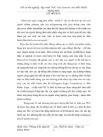 đồ án công nghệ thông tin Lập trình PLC của siemens cho điều khiển thang máy