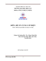 Thiết kế cung cấp điện cho chung cư cao tầng