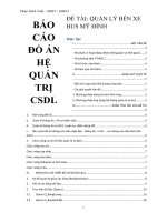 đồ án công nghệ thông tin Quản lý thông tin của bến xe BUS trên địa bàn Thành Phố Hà Nội my dinh