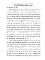 Kinh nghiệm dạy luyện từ và câu cho HS năng khiếu lớp 5