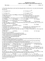 Đề KT 1 tiết học kỳ 2