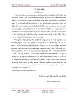 THIẾT KẾ HỆ THỐNG ĐIỆN CHO PHÂN XƯỞNG CƠ KHÍ