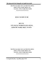 đồ án công nghệ thông tin XÂY DỰNG WEBSITE BÁN HÀNG GỐM MỸ NGHỆ TRỰC TUYẾN