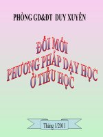 Tập huấn Đổi mới PPDH ở TH