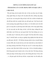 luận văn đại học sư phạm  Tiểu luận Những cách thông dụng để tạo tình huống gợi vấn đề trong Tin học