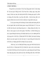 tiểu luận  Nguyên nhân chủ yếu của nạn ùn tắc giao thông và vấn đề khắc phục