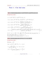 Các bài toán  bất phương trình