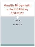 Kinh nghiệm thiết kế giáo án điện tử 2