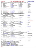 UNIT 16 HISTORICAL PLACES