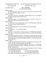 Đề THI VÀO LỚP 10  CHUYÊN QUỐC HỌC huế môn sinh hoc