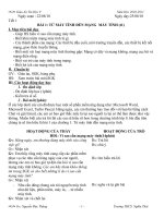 Giáo án Tin học lớp 9