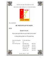 hệ trợ giúp quyết định cho quyết định đa tiêu chuẩn sử dụng phương pháp trao đổi ngang hàng