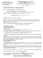 DE THI THU DH +DAP AN KHOI D