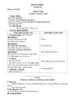 giao an lop 1 buoi chieu tuan 23