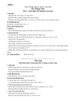 giao an lop 1 buoi chieu tuan 14