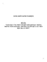 Sáng kiến kinh nghiệm chương trình giáo dục thường xuyên