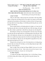 Tham luận về Hiệu trưởng chỉ đạo đổi mới quản lý công tác phát hiện bồi dưỡng HSG, HS năng khiếu