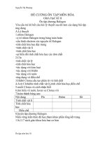 on tap giu hoc ki 2 mon hoa