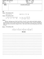 KIỂM TRA 1 TIẾT CHƯƠNG 3 ĐS 8(2 ĐỀ)