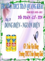 Dong dien- Nguon dien