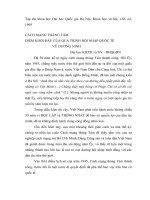 tiểu luận Cách mạng tháng Tám điểm khởi đầu của quá trình hội nhập quốc tế