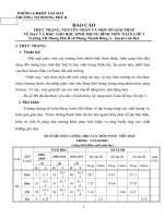 Tham luận về thực trạng, nguyên nhân và một số giải pháp dạy và học cho HS trung bình môn Toán lớp 3