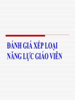 Hai tiêu chí ĐG XL GV
