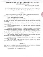 Nội dung hướng dẫn thi tuyển công chức năm 2015 môn Xây dựng Đảng