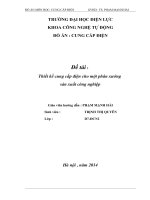 Thiết kế cung cấp điện cho một phân xưởng  sản xuất công nghiệpTrịnh Thị Quyên