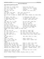 Bài tập oxi - Lưu huỳnh