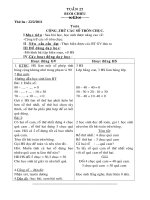 giao an lop 1 buoi chieu tuan 25