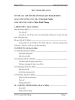 ĐỀ tài CHUYÊN đề kỹ THUẬT QUY HOẠCH ĐỘNG