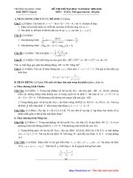 Đề thi thử hay có đáp án